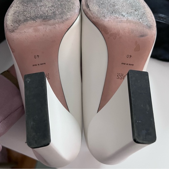 Hugo Boss Kristin Pointy P90-C White Heels - Picture 7 of 9